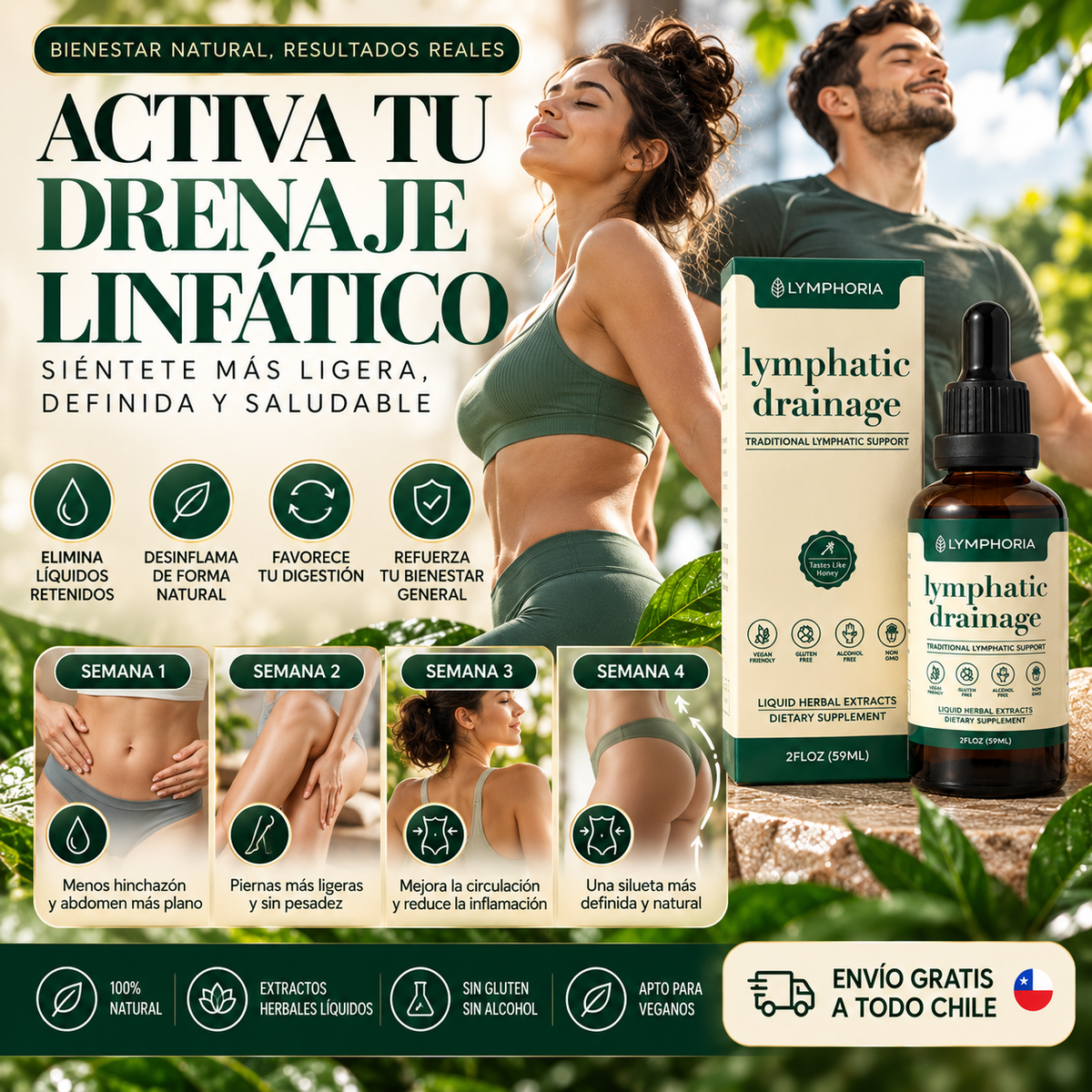 LYMPHORIA DRENAJE LINFÁTICO X 60 ML