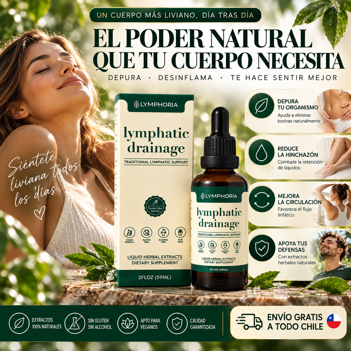 LYMPHORIA DRENAJE LINFÁTICO X 60 ML