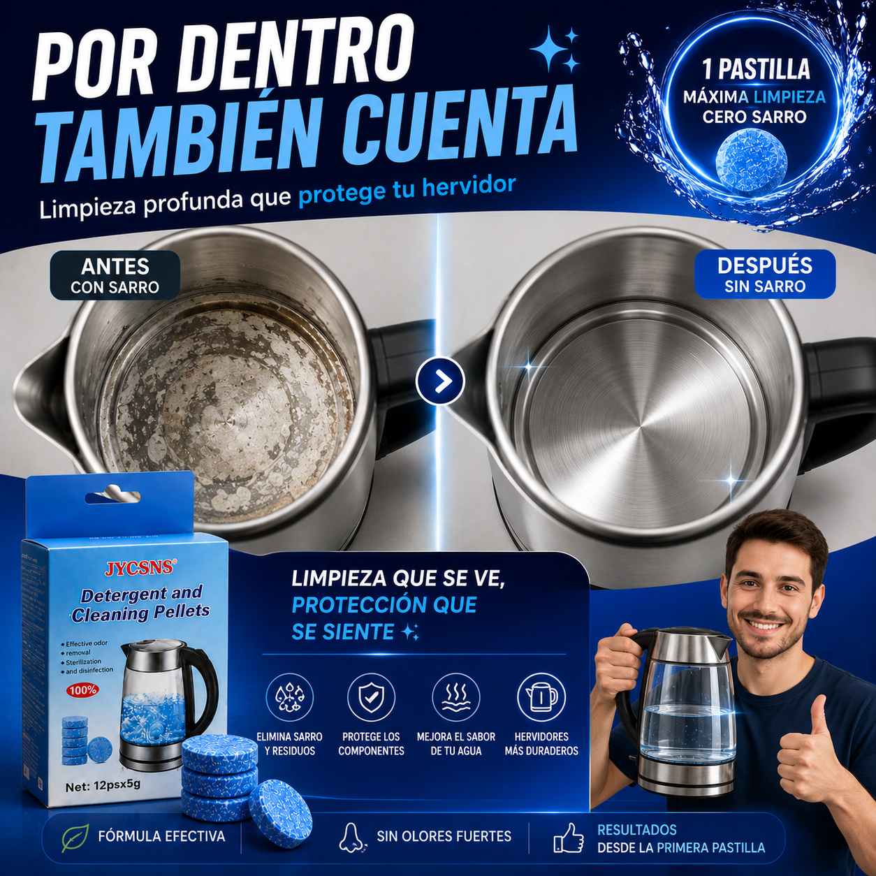 PASTILLAS PARA HERVIDOR ANTI SARRO