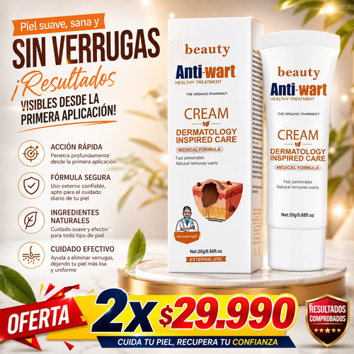 Crema Anti Verrugas y Lunares