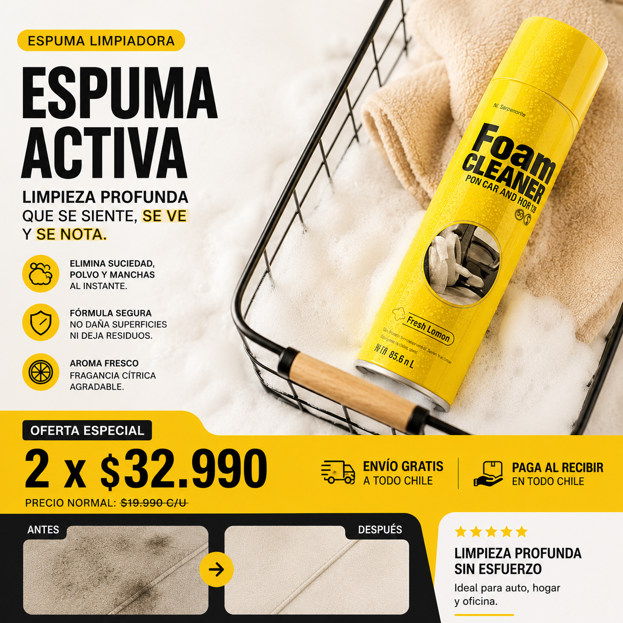 ESPUMA LIMPIADORA - FOAM CLEANNER