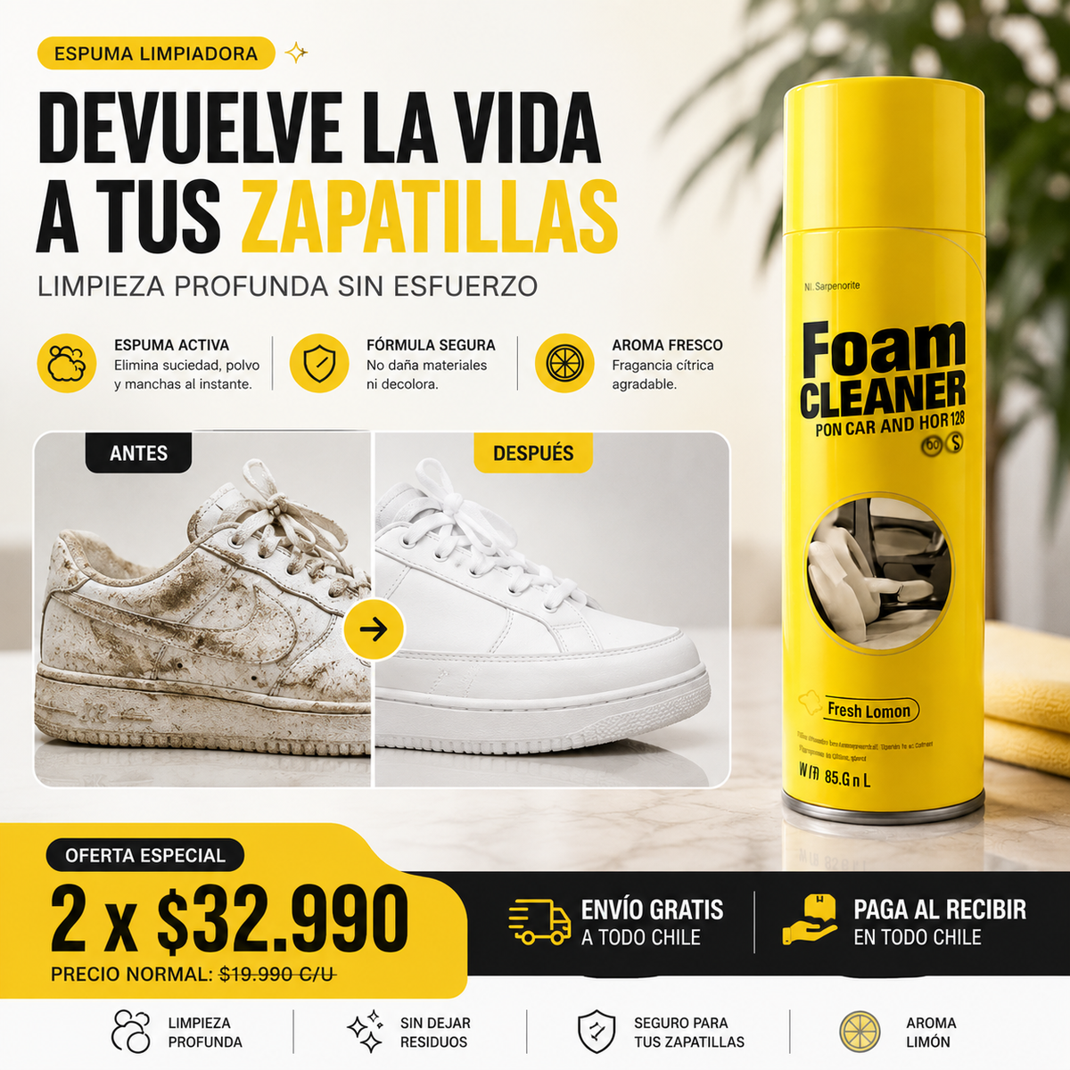 ESPUMA LIMPIADORA - FOAM CLEANNER