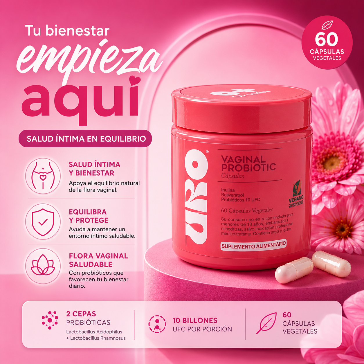 PROBIÓTICO VAGINAL URO