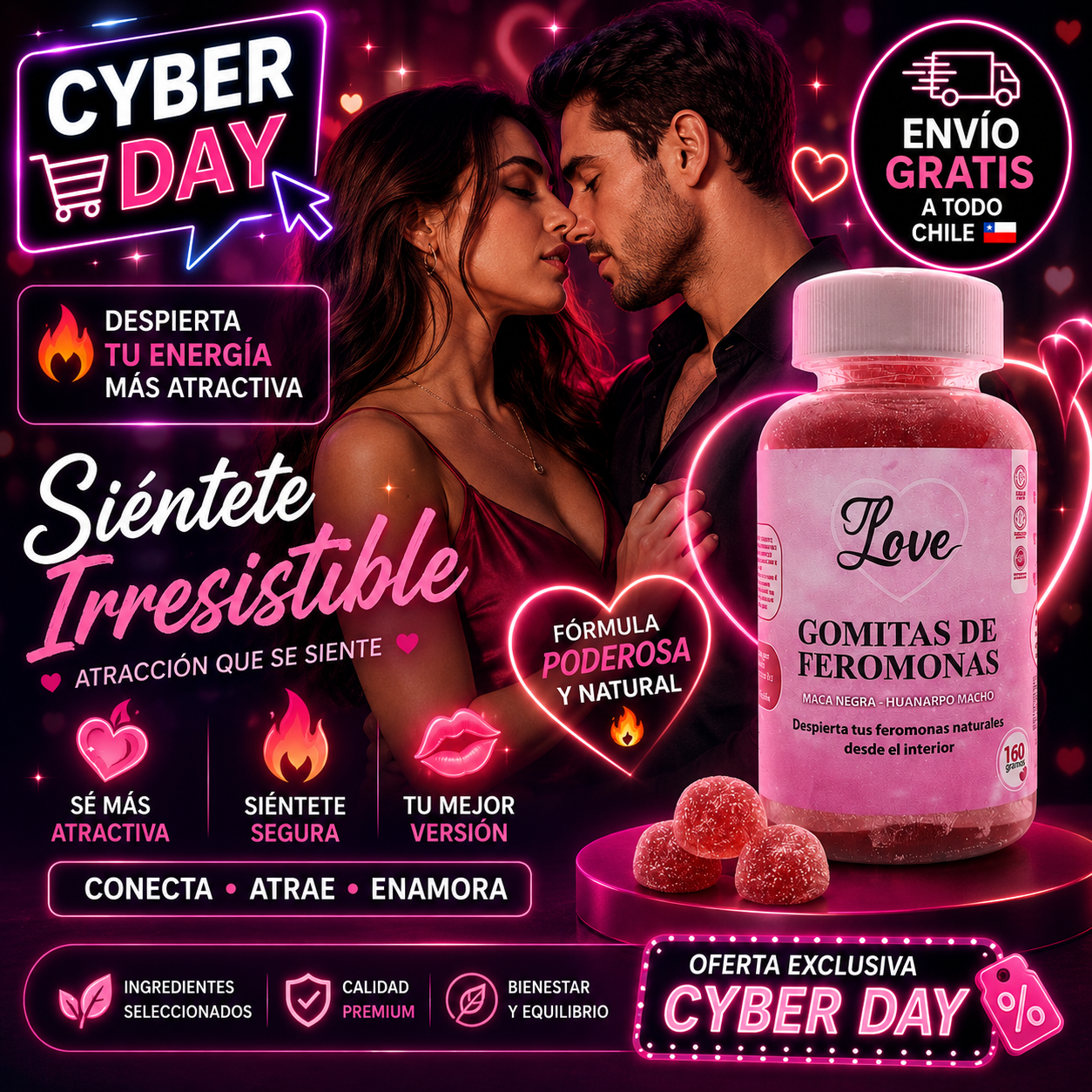 GOMITAS FEROMONAS FULL - ESE HOMBRE SE VOLVERÁ LOCO POR TI💋