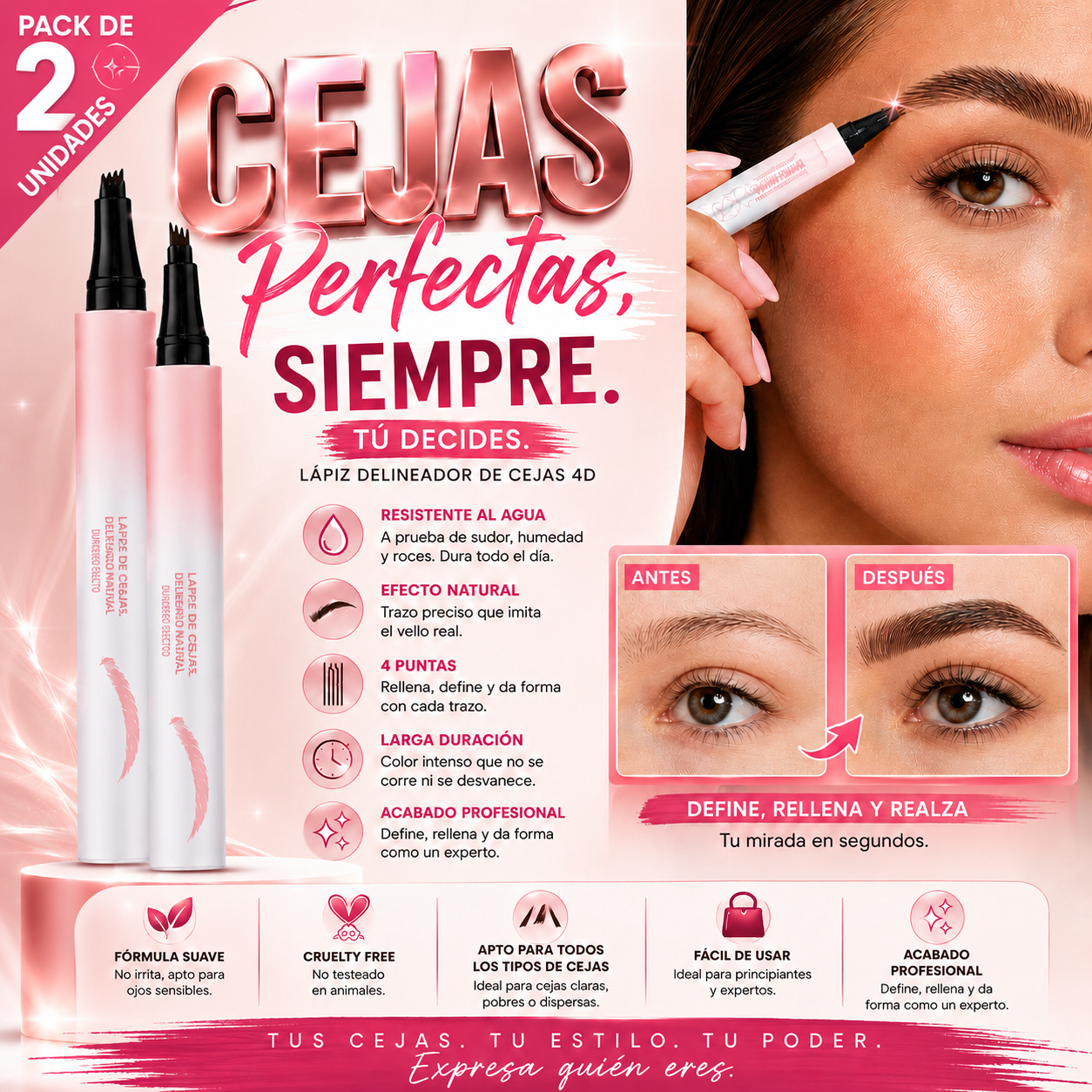 CEJAS MÁS POBLADAS - ¡MIRADA MÁS PODEROSA!