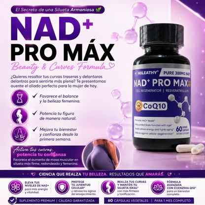 NAD+ PRO MAX - Resveratrol (60 Cápsulas)