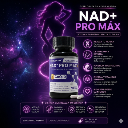 NAD+ PRO MAX - Resveratrol (60 Cápsulas)