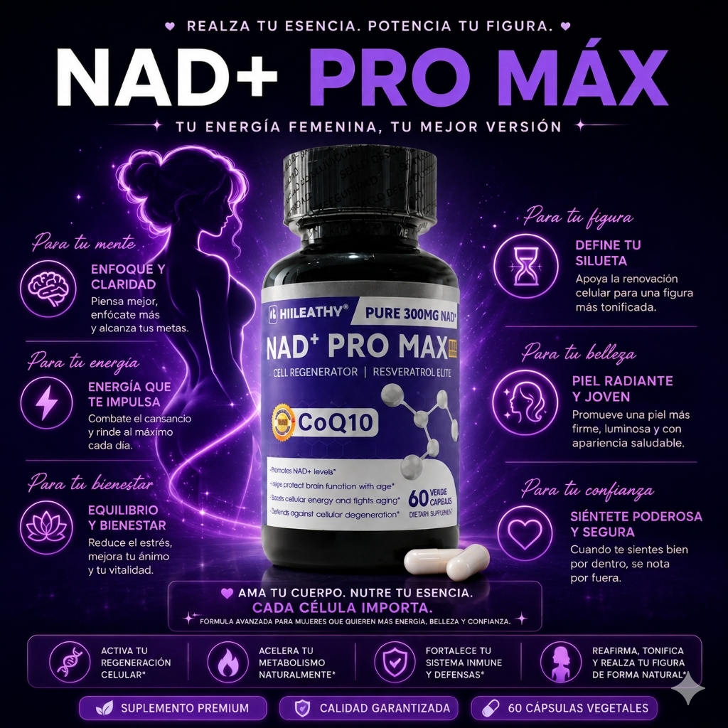 NAD+ PRO MAX - Resveratrol (60 Cápsulas)
