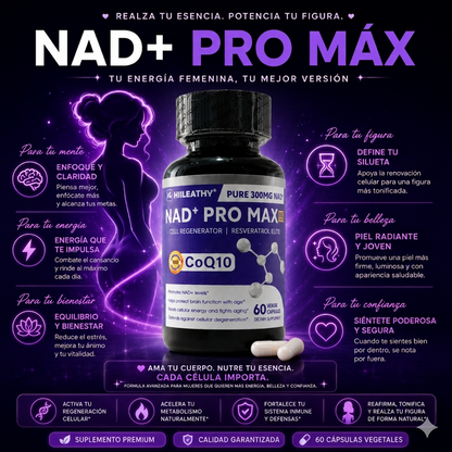 NAD+ PRO MAX - Resveratrol (60 Cápsulas)