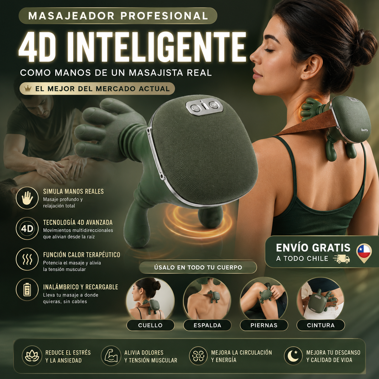 MASAJEADOR PROFESIONAL 4D