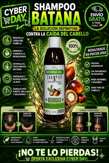 Shampoo Batana Crecimiento Cabello